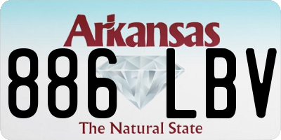 AR license plate 886LBV