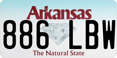 AR license plate 886LBW