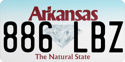 AR license plate 886LBZ