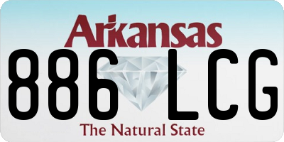 AR license plate 886LCG