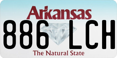 AR license plate 886LCH