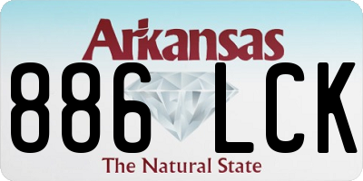 AR license plate 886LCK