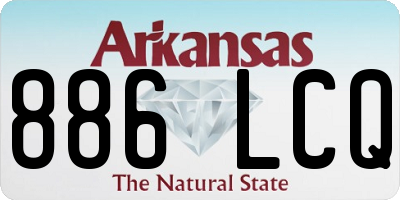AR license plate 886LCQ