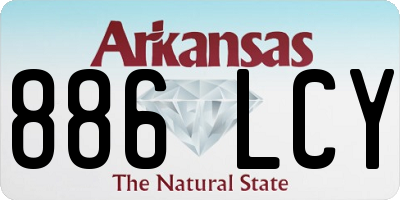 AR license plate 886LCY