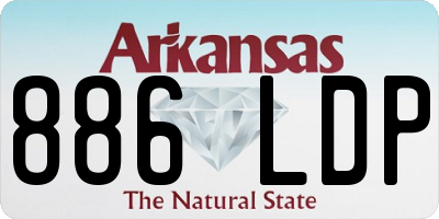 AR license plate 886LDP