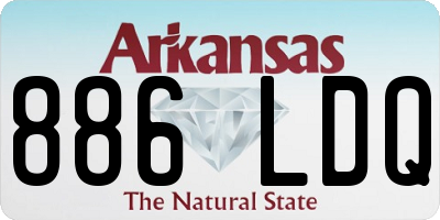 AR license plate 886LDQ