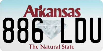 AR license plate 886LDU