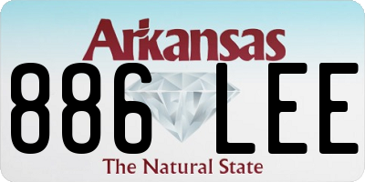 AR license plate 886LEE