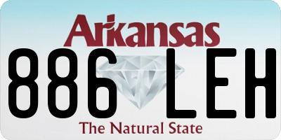 AR license plate 886LEH