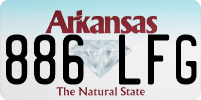 AR license plate 886LFG