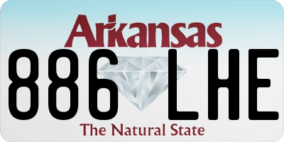 AR license plate 886LHE