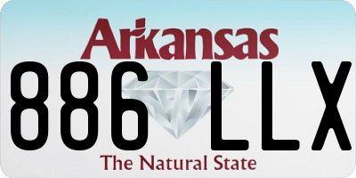 AR license plate 886LLX