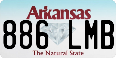 AR license plate 886LMB