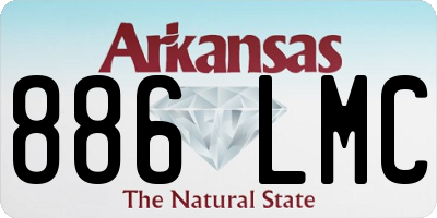 AR license plate 886LMC