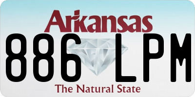 AR license plate 886LPM