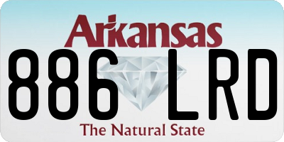 AR license plate 886LRD
