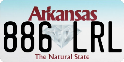 AR license plate 886LRL
