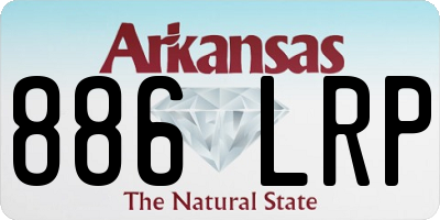 AR license plate 886LRP