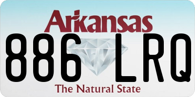AR license plate 886LRQ