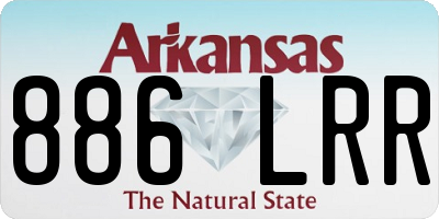AR license plate 886LRR