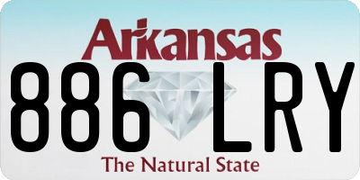 AR license plate 886LRY