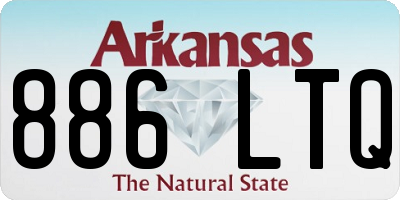 AR license plate 886LTQ