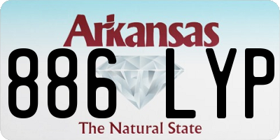 AR license plate 886LYP