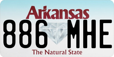 AR license plate 886MHE