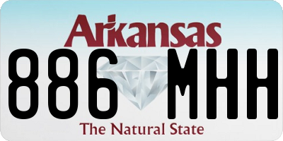 AR license plate 886MHH
