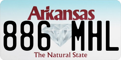 AR license plate 886MHL