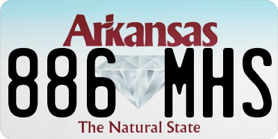 AR license plate 886MHS