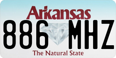 AR license plate 886MHZ