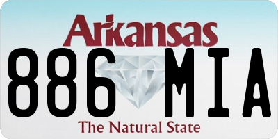 AR license plate 886MIA