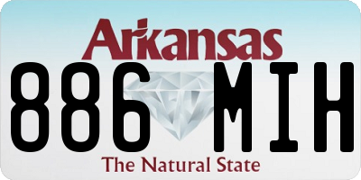 AR license plate 886MIH