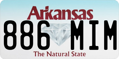 AR license plate 886MIM