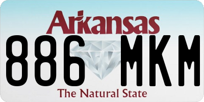 AR license plate 886MKM