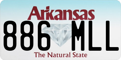 AR license plate 886MLL