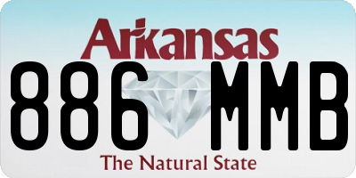 AR license plate 886MMB