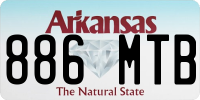 AR license plate 886MTB