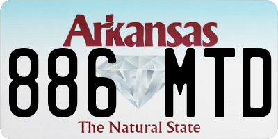 AR license plate 886MTD