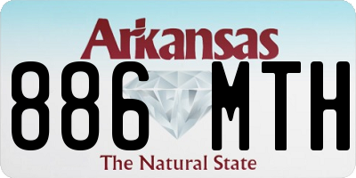 AR license plate 886MTH