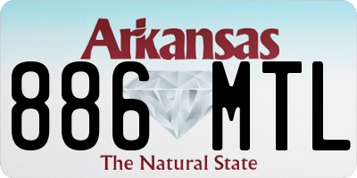 AR license plate 886MTL