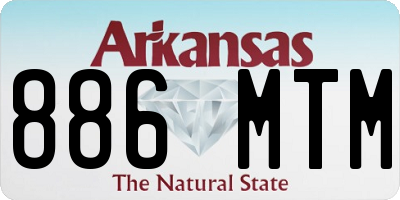 AR license plate 886MTM
