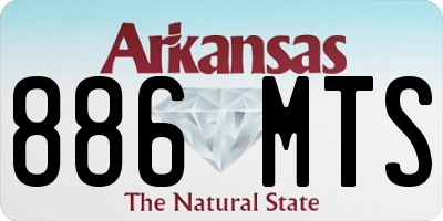 AR license plate 886MTS