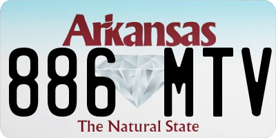 AR license plate 886MTV