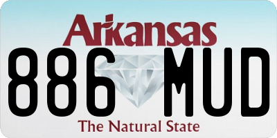 AR license plate 886MUD