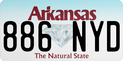 AR license plate 886NYD
