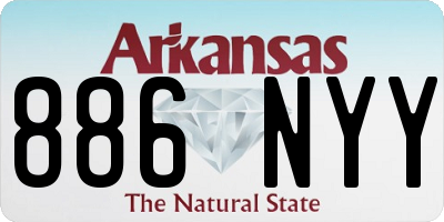 AR license plate 886NYY