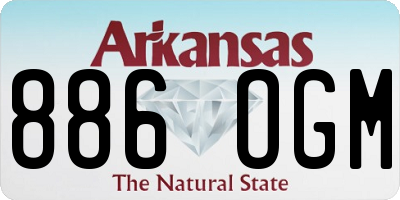 AR license plate 886OGM