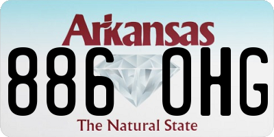 AR license plate 886OHG